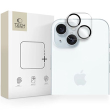 Kaamera kaitseklaas Tech-Protect Cam Fit+, Apple iPhone 14/14 Plus/15/15 Plus, läbipaistev