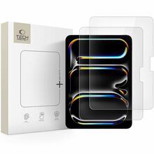 Kaitseklaas Tech-Protect Glass Fit+, Apple iPad Pro 11, 5/6/2024-2025, läbipaistev, 2 tk