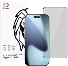 Karastatud klaas Tel Protect 10X Privacy Plus Titanium, Apple iPhone 17 Pro Max, Full Coverage