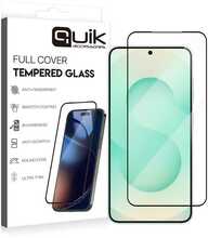 Telefoni kaitseklaas Quik Full Cover Tempered Glass, Samsung Galaxy S25, 6.7, 9H
