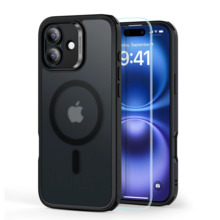 Hübriidkate ESR Classic Hybrid HaloLock ekraanikaitsega, Apple iPhone 16, must