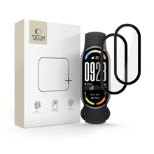 Kaitseklaas Tech-Protect Glass Flex+ 2-pack, Xiaomi Smart Band 10/10 NFC, must