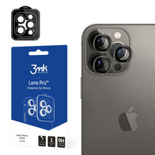 Kaamera kaitseklaas 3MK Lens Protection Pro, Apple iPhone 15 Pro, must, 7H, 1 tk