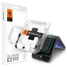 Karastatud kaitseklaas Spigen Glas.tR EZ Fit, Samsung Galaxy Z Flip 6, 2 tk, läbipaistev