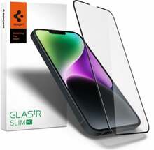 Kaitseklaas Spigen Glass TR Slim FC, must, iPhone 13/13 Pro/14