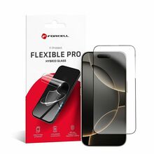 Kaitseklaas Forcell Flexible Nano Glass 5D, iPhone 16 Pro Max, must