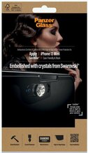 Kaitseklaas PanzerGlass E2E Microfracture, Apple iPhone 13 mini, 5.4, antibakteriaalne, must raam