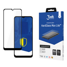 Telefoni kaitseklaas 3MK Hard Glass Max Lite, Samsung Galaxy A22, 9H, must