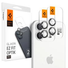 Kaamera kaitseklaas Spigen Glass tR EZ Fit Optik Pro, Apple iPhone 16 Plus, 2 tk, crystal clear