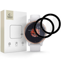 Hübriidklaas Tech-Protect Glass Flex+, Garmin Venu 2S, must, 2 tk