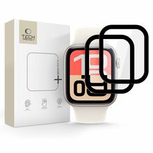 Kaitseklaas Tech-Protect Glass Flex+ 2 tk, Apple Watch 40mm, must