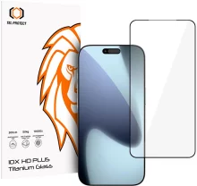 Karastatud klaas Tel Protect 10X HD Plus Titanium, iPhone 17 Pro, ümbrik