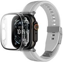 Ekraanikaitse AmazingThing Radix koos ümbrisega, Apple Watch Ultra 3, 49mm, läbipaistev