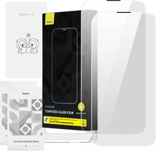 Karastatud klaas Baseus Corning, iPhone 13 Pro Max/14 Plus, sisseehitatud tolmufiltriga