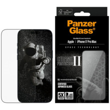 Kaitseklaas PanzerGlass Ceramic II Ultra-Wide Fit EasyAlign, iPhone 17 Pro Max