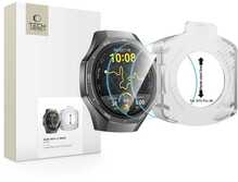 Karastatud klaas Tech-Protect Easy Set+, Huawei Watch GT 5 Pro, 46 mm, läbipaistev, 2 tk