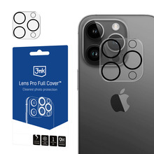 Kaamera kaitseklaas 3MK Lens Pro Full Cover, 9H, Apple iPhone 15 Pro/Pro Max