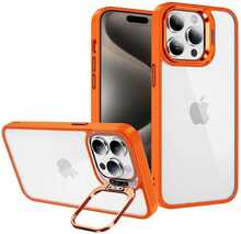 Telefoniümbris Tel Protect Kickstand + kaamera kaitseklaas, Apple iPhone 13 Pro, oranž