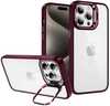 Déklas koos alusega ja kaamera kaitseklaas Tel Protect, Apple iPhone 14 Pro, burgundy