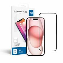 Kaitseklaas Blue Star 5D Full Cover, Apple iPhone 15/16, must