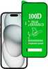 Kaitseklaas Topt Hard Ceramic, Apple iPhone 15 Plus, must