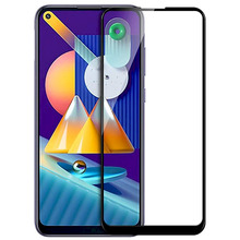 Ekraanikaitseklaas Fusion Accessories 5D Full Glue, Samsung Galaxy M11, must, 9H