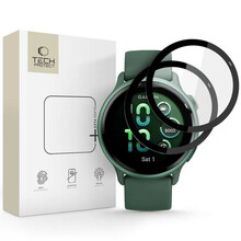 Hübriidklaas Tech-Protect Glass Flex+, Garmin Vivoactive 6, must, 2 tk