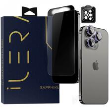 Kaitseklaas iLera Sapphire Ultra + Glass, iPhone 15 Pro, ILSPDL15PR