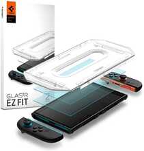 Karastatud kaitseklaas Spigen Glas.TR EZ FIT, Nintendo Switch 2, 2tk, läbipaistev