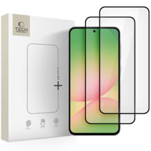 Kaitseklaas Tech-Protect Glass Fit+, Samsung Galaxy A36/A56 5G, 2tk, must