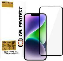 Ekraanikaitseklaas Tel Protect 10X Privacy Titanium, Apple iPhone 14