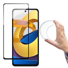 Ekraanikaitseklaas Wozinsky Full Cover Flexi Nano Glass, Xiaomi Poco M4 Pro 5G, läbipaistev