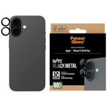 Kaamera kaitseklaas PanzerGlass Hoops, Apple iPhone 17/16/16 Plus, must, 1 tk