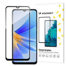 Karastatud klaas Wozinsky 9H, Oppo A17, täisekraan, must Full Glue raam
