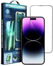 Kaitseklaas OEM 5D Full Glue, Apple iPhone 15 Pro Max, must, koos paigaldustarvikuga