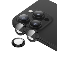 Kaamera objektiivi kaitseklaas Benks DR Sapphire, Apple iPhone 15 Pro/15 Pro Max, must, 3 tk