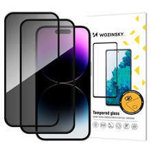 Ekraanikaitseklaas Wozinsky Privacy 5D Full Glue, Apple iPhone 17 Pro Max, 2 tk