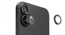Kaamera objektiivi kaitse Evelatus Armor, Apple iPhone 16/16 Plus, must