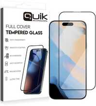Telefoni kaitseklaas Quik Full Cover Tempered Glass, Apple iPhone 17, 6.3, 9H