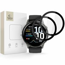 Kaitseklaas Tech-Protect Glass Flex+ 2 tk, Garmin Venu 4 45mm, must