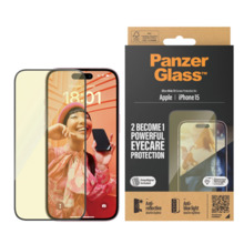 Ekraani kaitseklaas PanzerGlass, Apple iPhone 15, 6.1, Ultra-Wide Fit, Clear