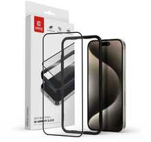 Karastatud klaas Crong Anti-Bacterial 3D Armor Glass, iPhone 15 Pro Max, 9H
