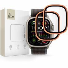 Karastatud klaas Tech-Protect Glass Ring 2-Pack, Apple Watch Ultra 49mm, oranž