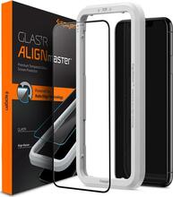 Kaitseklaas Spigen Align Glass FC, Apple iPhone 11/XR, must