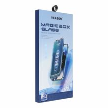 Kaitseklaas Veason 6D Pro Easy-Install koos paigaldusraamiga, iPhone 16 Plus, must