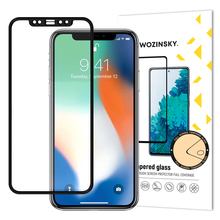 Karastatud klaas Wozinsky, Apple iPhone XR/11, must, täisliim