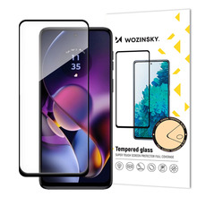 Kaitseklaas Wozinsky 9H, Motorola Moto G54, must raam