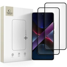 Ekraanikaitseklaas Tech-Protect Glass Fit+, Xiaomi Poco X7 Pro, 2tk, must