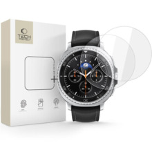 Kaitseklaas Tech-Protect Glass Fit+, Samsung Galaxy Watch 8 Classic, 46 mm, 2tk, läbipaistev