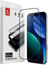 Karastatud klaas Crong 3D Armour Glass, Apple iPhone 17 Pro Max, paigaldusraamiga